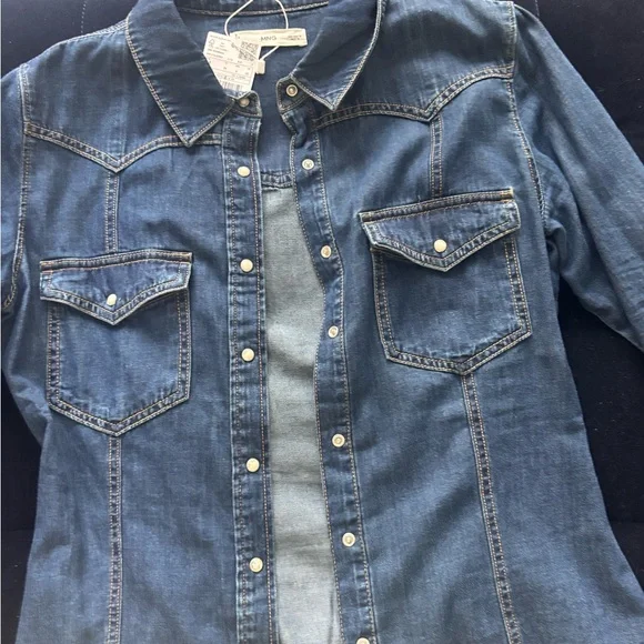 Mango Blue Jean Jacket - Picture 9 of 10